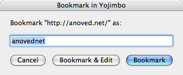 example Bookmark in Yojimbo dialog