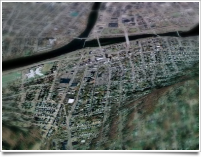 Binghamton's South Side as viewed from Google Earth.