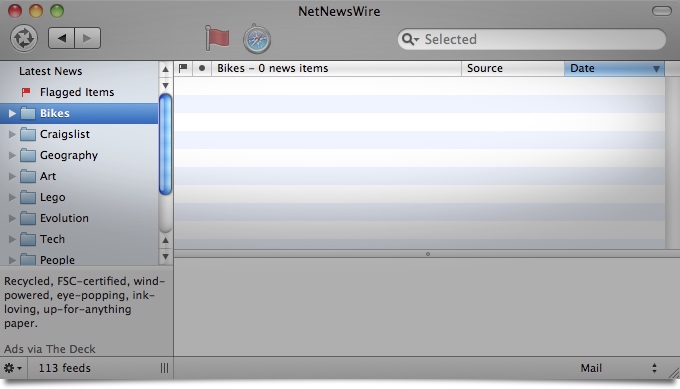 sorting folders in netnewswire