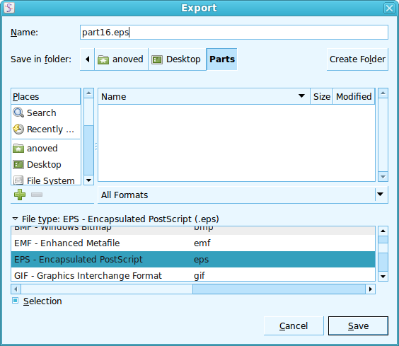 Screenshot-Export