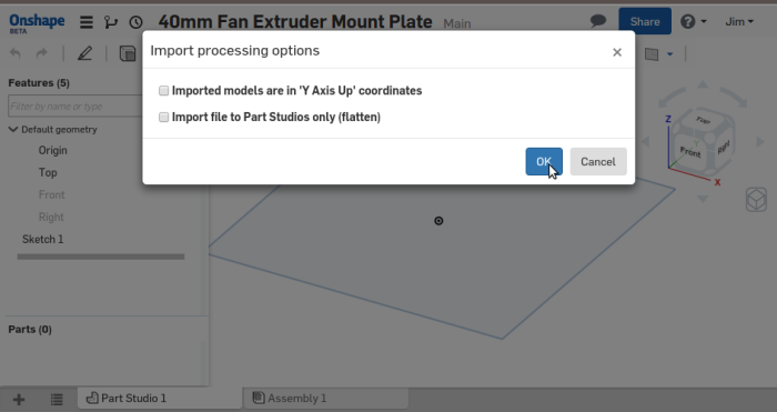 Screenshot-40mm Fan Extruder Mount Plate - Onshape - Google Chrome-1