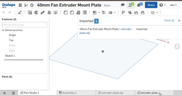 Screenshot-40mm Fan Extruder Mount Plate - Onshape - Google Chrome-2